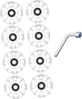 CLISPEED 1 Set Luminous Wheels for Roller Skates Outdoor Accessories Interior Accessories Outdoor Skates Skating Wheels 3 Wheel Inline Skates Luminous Skate Wheels Pu Red Skates Accessories