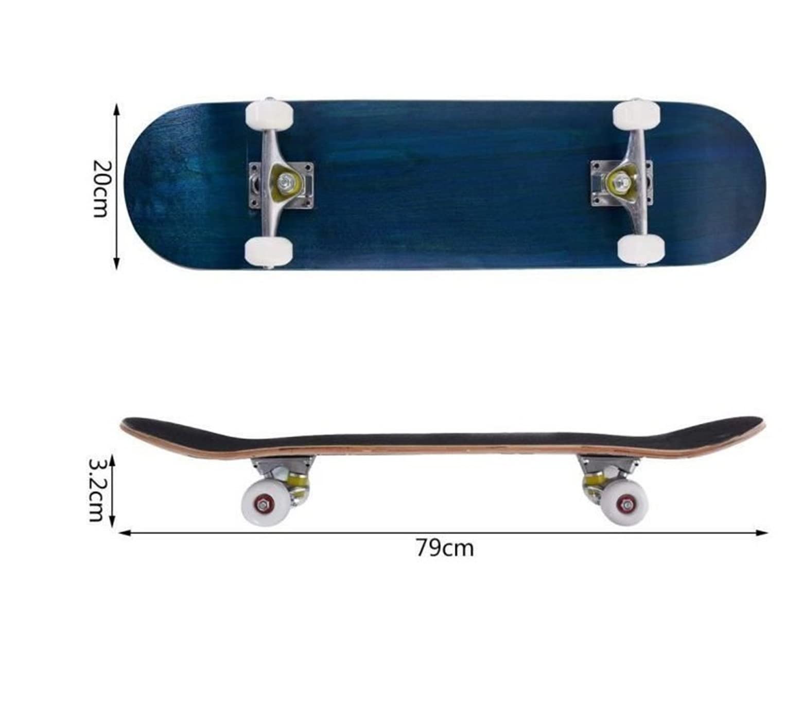 Skateboard Completo para Adolescentes Adultos Principiantes 7 Capas Arce Completo Skateboard, Doble Kick Trick Board para Adultos, Adolescentes, múltiples diseños