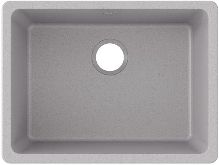 Best Deal 🛒 Elkay Quartz Classic ELGU2522GS0 Greystone Single Bowl Undermount Sink