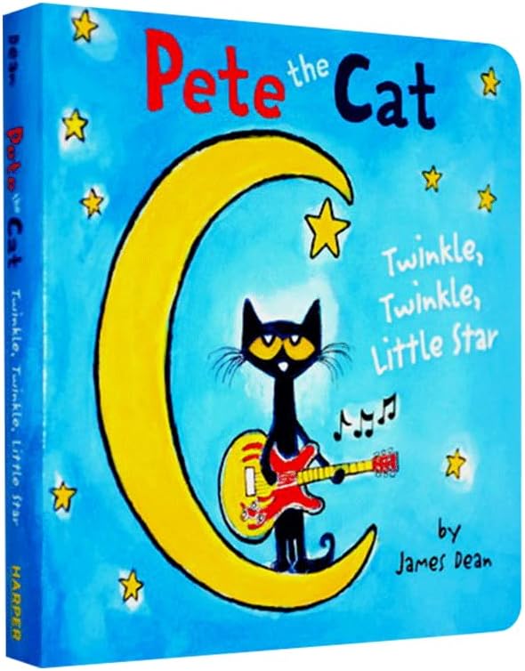 PETEs THEs CATs Twinkle Twinkle Little Star, Children's books aged 3 4 5 6, English picture book,