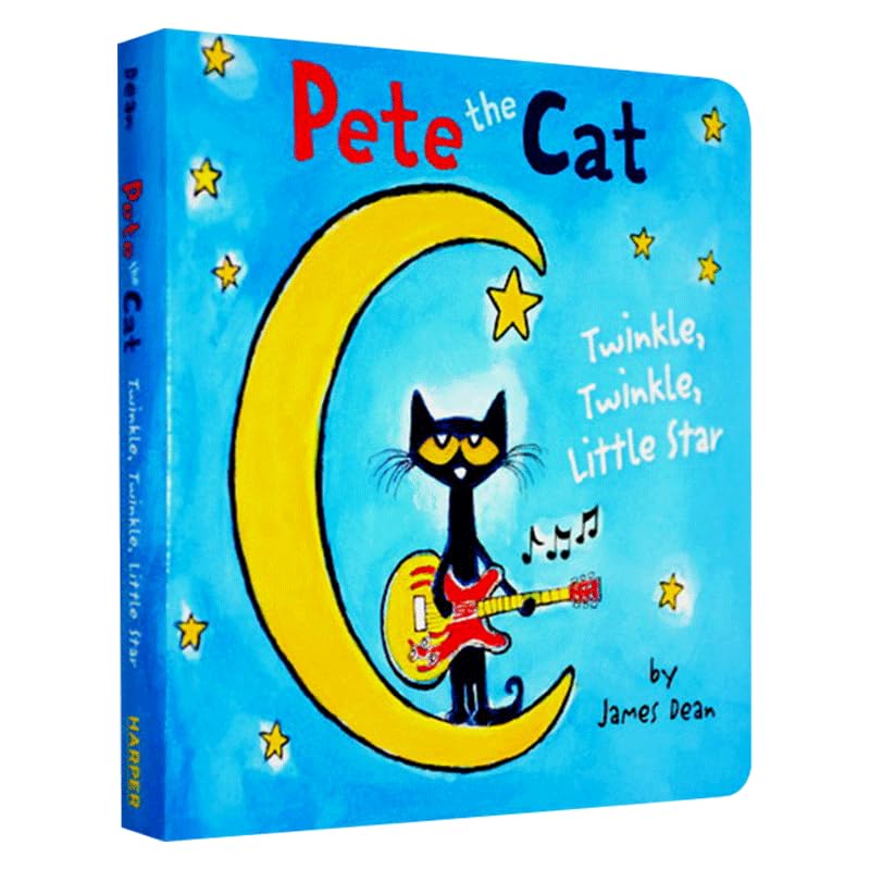 PETEs THEs CATs Twinkle Twinkle Little Star, Children's books aged 3 4 5 6, English picture book,