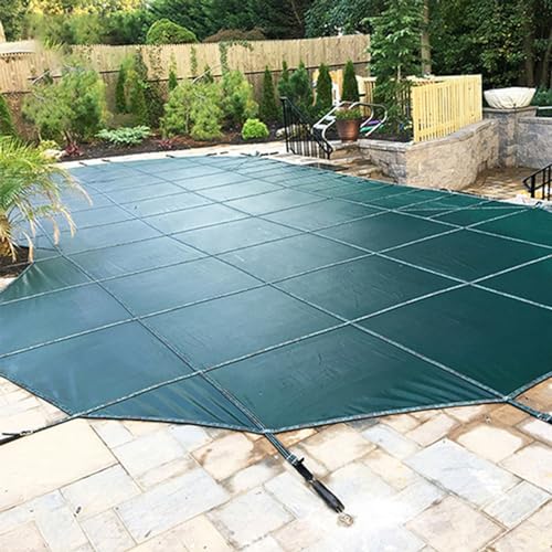 Round Pool Winter Cover, 33ft-10ft Sizes, Durable Solid Mesh with