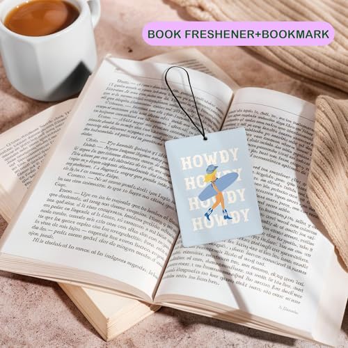 Image of Cute Blue Coastal Cowgirl Car Air Freshener, Preppy Blue Coastal Summer Beach Air Freshener Hanging 3 Pcs for Cars Closet Drawer or Books, Western Beach Car Accessories Mirror Decor for Women