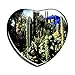 Hqiyaols Souvenir Marokko Jardin Majorelle Marrakech Kühlschrankmagnet Herzform Kristall Kühlschrank Aufkleber Magnet Reisen Geschenk Sammlerstücke Andenken