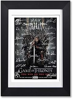 Memorabilia Game Of Thrones Full Cast Signed Autograph Signature A4 Poster Photo Print Photograph Picture TV Show Series Season DVD Boxset Present Gift (POSTER ONLY)
