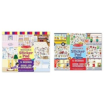Product Bundle Reusable Sticker Pad - Play House! Book