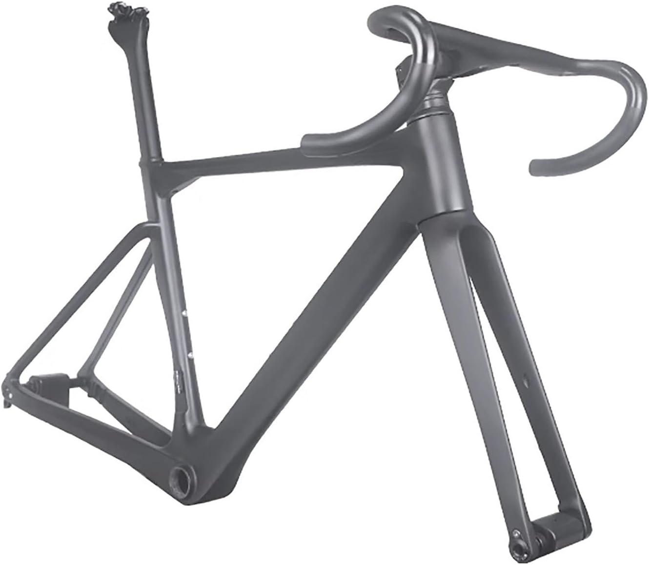 Carbon Fiber Track Bike Frame 700C 48/51/54/56cm Carbon Road Bike Frameset Quick Release Frame Thru Axle 12x100mm/12x142mm Internal Routing((handlebar40x10cm),51cm)