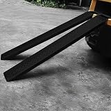 ACXIN 2 Stück Auffahrrampe, Antirutsch Verladerampe Laderampen für Motorrad ATV Quad PKW Auto, Max 400 kg Laderampe aus Verzinkter Stahl, 135 x 23 cm (Schwarz)
