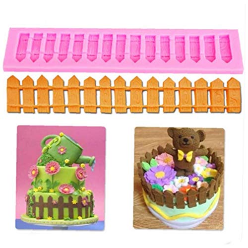 Outils de décoration de gâteau clôture Moule en Silicone Fondant gâteau Outils de Cuisson en Silicone Moules Pâtisserie Sugercraft Cover