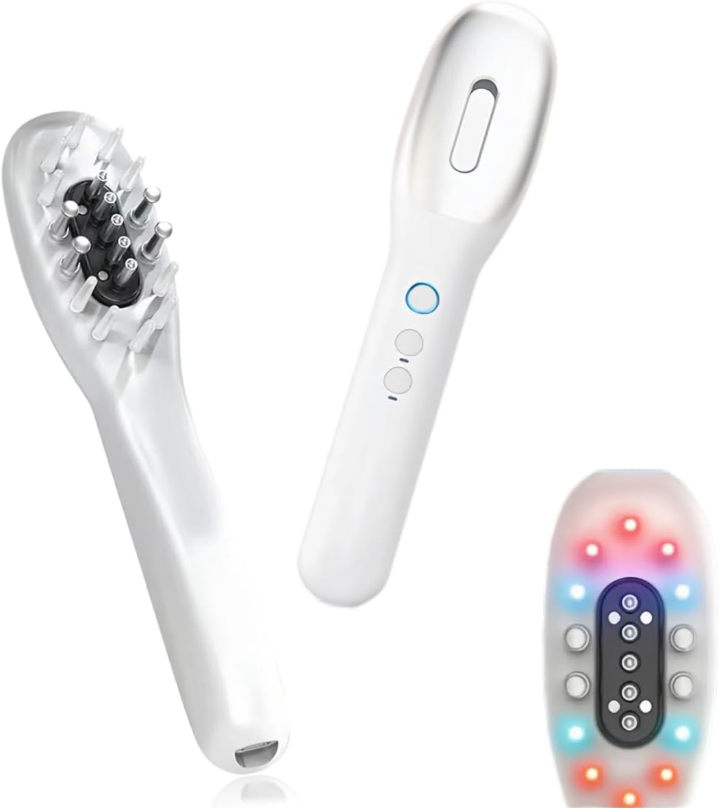 Electric Scalp Massager Comb for Hair and Scalp Wellness,Hair Oil Applicator with Soothing Vibration,Cordless Scalp Care Comb for Essential Oils, Portable Relaxation Gift for Men & Women