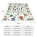 Dinosaur Blanket for Kids Boys Girls, Just A Girl Who Loves Dinosaurs Throw Blanket Dino Comfy Sheet Jurassic Animal Lovers Fans Gifts,Suitable for Sofa, Bed, Camping, Travel All Seasons,40