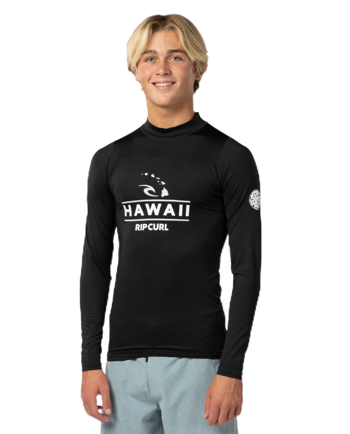 Rip Curl Men's Hawaii UPF 50+ Performance Long Sleeve Rashguard