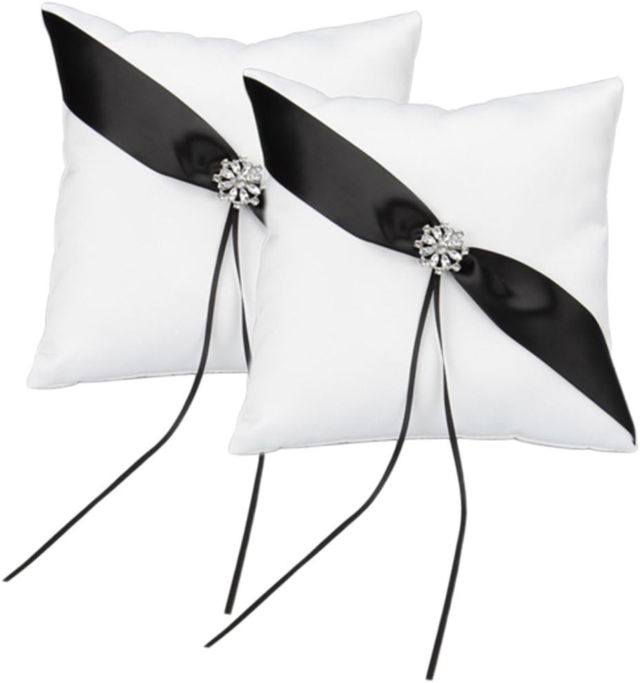 Elegant Satin Wedding Ring Pillow Set Wedding Party Decoration Favor