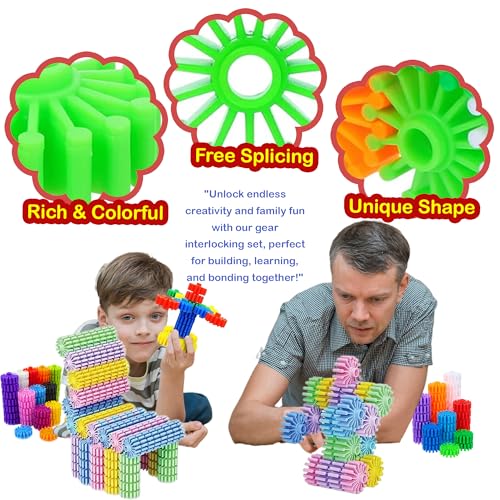 Kakatimes KAPLAY-202468 Stem Building Blocks Toys For Kids – Educational And Safe Gear Interlocking Construction Playset thumb #8