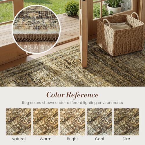  8x10 Caramel Brown Area Rug - image 9
