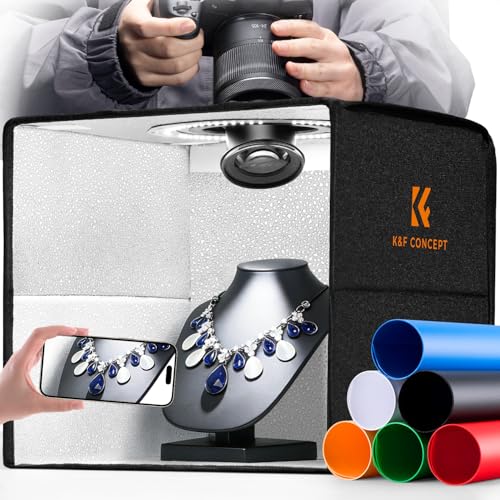 K&F CONCEPT Photo Studio Light Box - 12"x12" Shooting Tent,