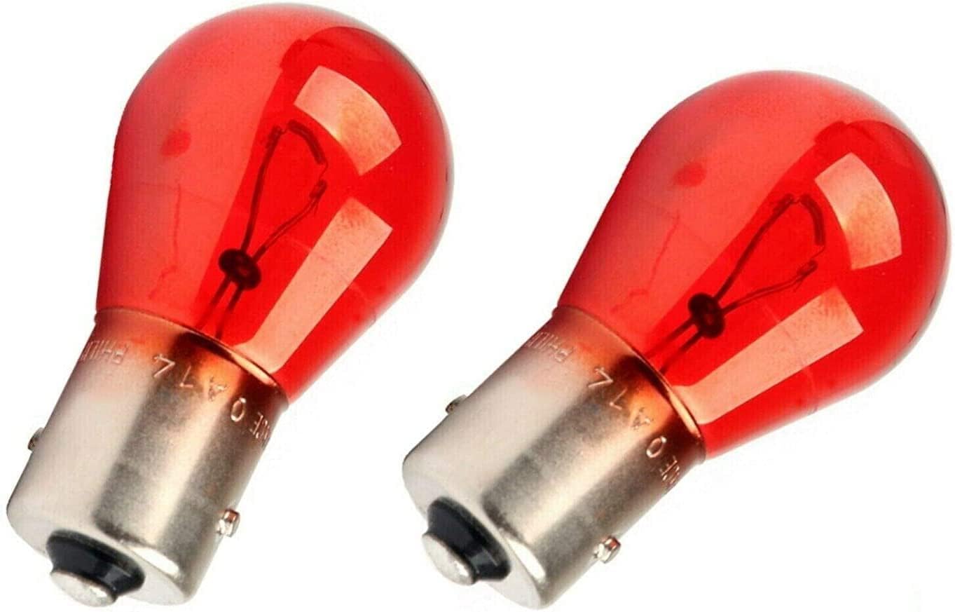 2x Jurmann PR21W 12V Original Red Long Life Brake Light Rear Fog Light Halogen Replacement Bulb E-Approved