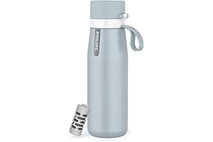 PHILIPS Filtered Water Bottle for Travel: GoZero Filter Included, Reusable, BPA Free...