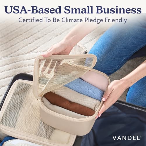 Vandel TSA-Friendly Packing Cubes for Carry On, Mesh Suitcase Organizer Bags Set, Small Packing Cubes for Travel Organizer Bags for Women with Mesh Panel and Durable Zippers, Luggage Cube Set of 4 — view 6