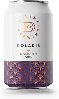 12 x GOLD MEDAL Winning Alcohol Free Beer | POLARIS AF PORTER | Gluten Free | Vegan Friendly | Brewed in the UK | Premium Alcohol Free Beer