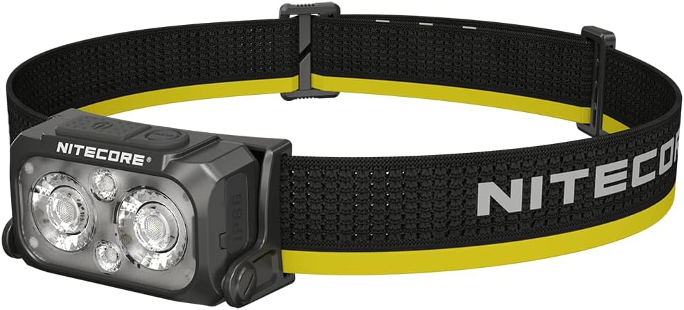 Nitecore NU25 MCT USB-C Rechargeable 400 Lumens LED Multi-Temperature Headlamp, Black, 6952506409020