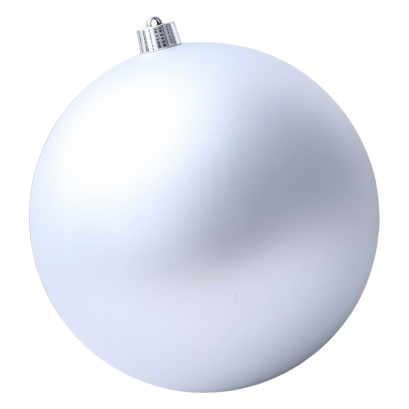 carotoe Matte Silver Christmas Baubles Shatterproof Plastomer Christmas Ball Ornament for Tree Door Mantels Holiday Decoration Strong Plastomer Globes