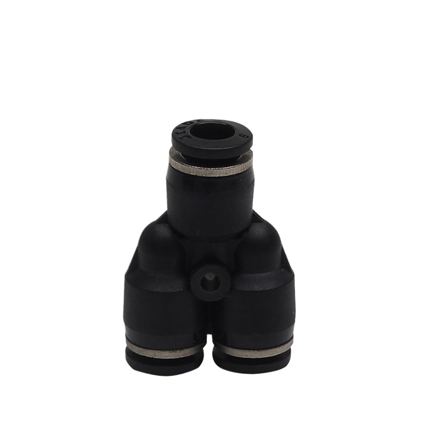 1pcs One Touch Fitting PE Union tee PY Union“Y” 3 Way Port Air Pneumatic 4 6 8 10 12 16mm OD Hose Tube Quick Push in Pipe Fitting(8mm to 8mm,PE-Union tee)