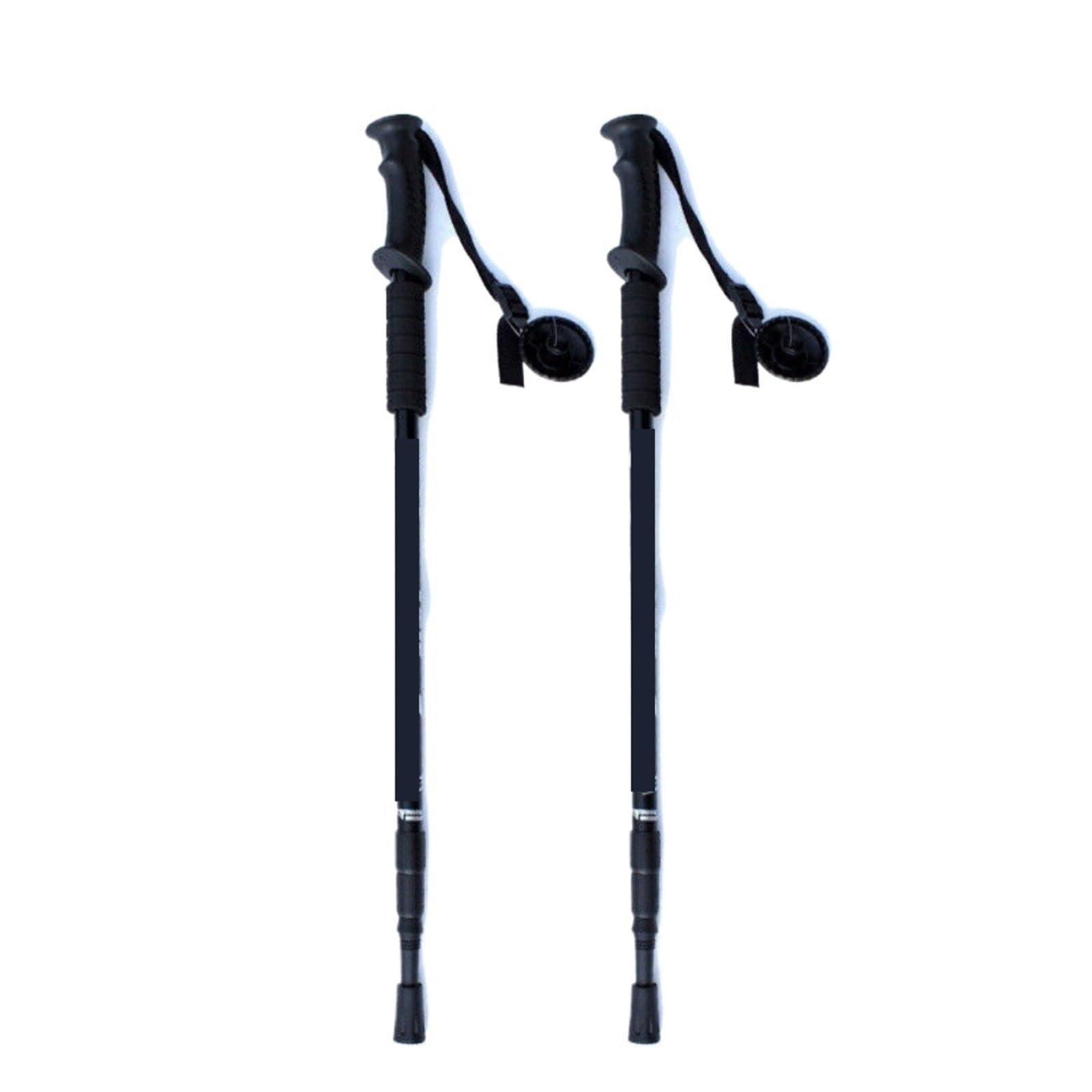 Paquete de 2 Bastones de Trekking Plegables para Senderismo, Camping y mochileros.