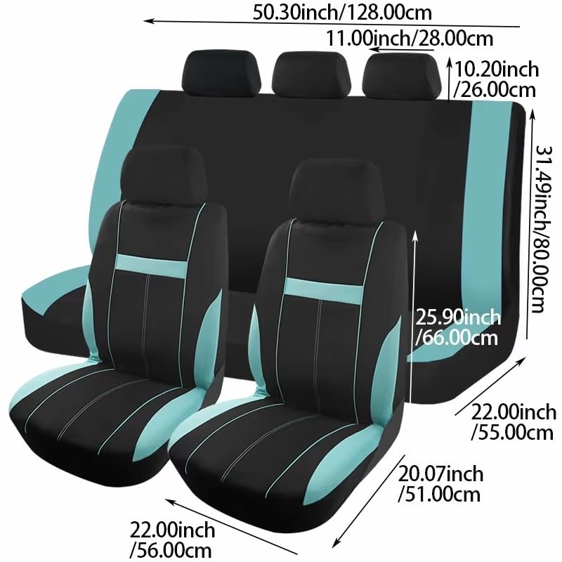 Housse Siege Housses Siège Voiture Universelles En Tissu, Adaptées À La Plupart, Intérieur Arrière Avec 3 Fermetures Éclair Pouvant Se Séparer Couvre Siège Auto(Pink Set)