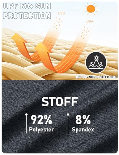 TACVASEN Herren 1/4 Reißverschluss Laufshirts Wasser Atmungsaktiv Schnelltrockenende Trainignsshirts (L, Schwarz)