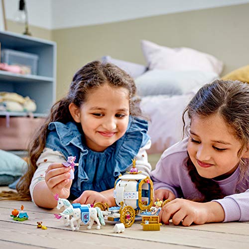 LEGO Disney Cinderella’s Royal Carriage 43192; Creative Building Kit That Makes a Great Gift, New 2021 (237 Pieces)