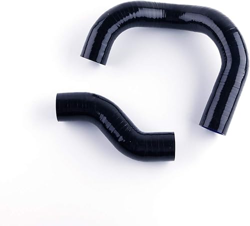 Kit de manguera de radiador de silicona de rendimiento de 3 capas de 0.177 in para motor Nissan Datsun 510 1600 KA24DE 1968-1973 (negro)
