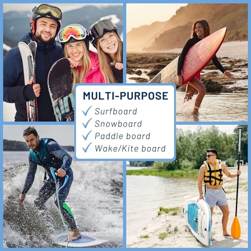 Hang 11\' Vertical Surfboard Rack - Sustainable Wooden Surf Board Rack with Rubber Mat, Surf Rack Vertical, Surfboard Rack for Wall, Surf Racks for Wall, Surf Board Racks for Wall (6 arms / 5-6 boards) - Thumbnail 7