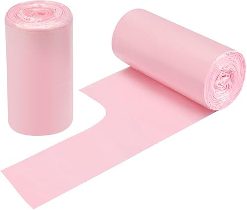 Bolsas de basura portátiles de 2 a 4 galones, 60 bolsas de basura pequeñas portátiles gruesas para oficina, cocina, dormitorio, bolsas de basura