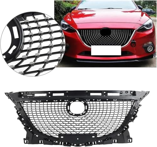 Rejilla de malla central para parachoques de Mazda 3 Axela 2014 a 2016 5