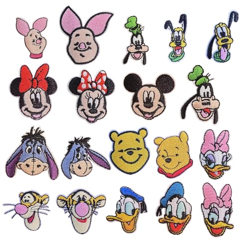 19Pcs Cute Cartoon Sew on/Iron on Repair Patches for...