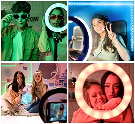 Video Maker Kit LED Deluxe, 5m LED Light Strip, LED Ring Light + Tripod, XL Green Screen, TikTok / Youtube / Influencers. For Ages 8+