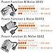 Habow 45Pcs Power-Function Technic-Parts Kit M/L/XL/Servo/Train-Motor IR Speed Remote Control Battery Box IR Receiver Extension Wire Light Cord Control Switch Compatible with Lego-Motor-Kit.