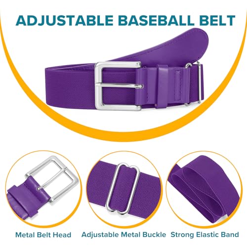 Image of Baseball Socks and Belt Combo for Youth Adult - Softball Socks and Belt for Boys and Girls