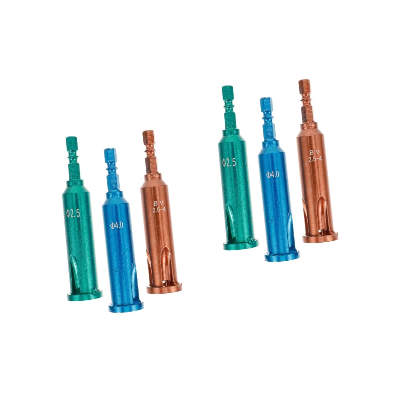 Outil de dénudage et torsion de câbles AWG NUOBESTY pour perceuse électrique 6 pièces