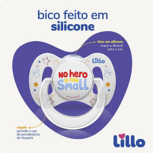 Lillo Kit 2 Chupetas Funny D&N Patrulha Canina Sil Anat Tam2 - Neutra