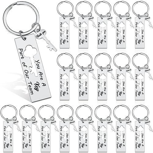 Sasylvia 24 Pcs Team Appreciation Keychain Gift for Christmas Nurse