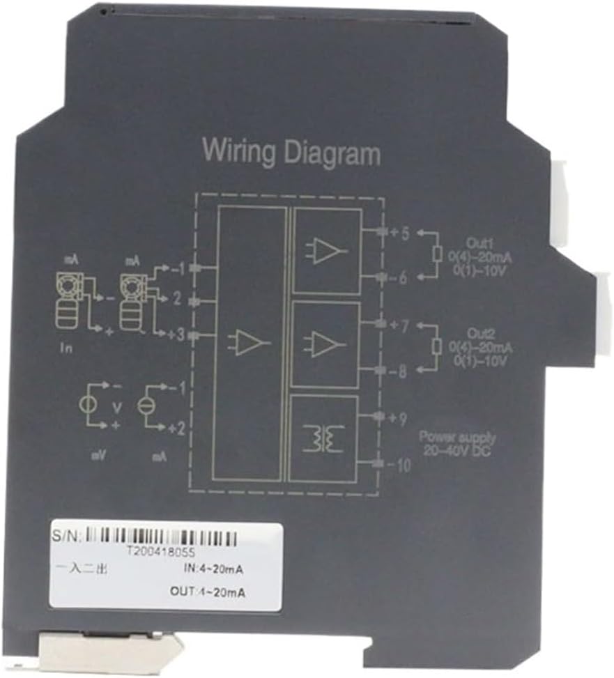 Signal Isolation 4-20ma Transformer Signal Isolator Transmitter(1 in 4 Out,0-5V in and Out_AC 85-265V Power)