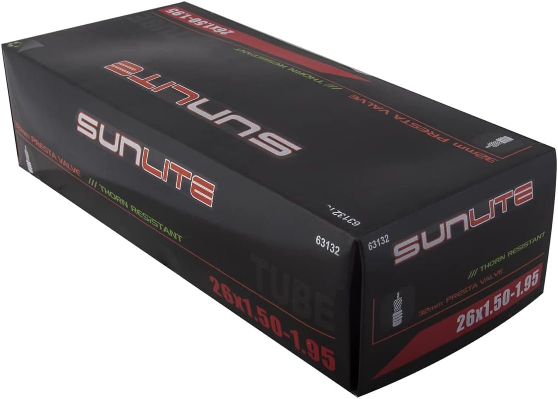 SUNLITE Thorn Resistant Presta Valve Tube - 26 x 1.50-1.95, 32mm