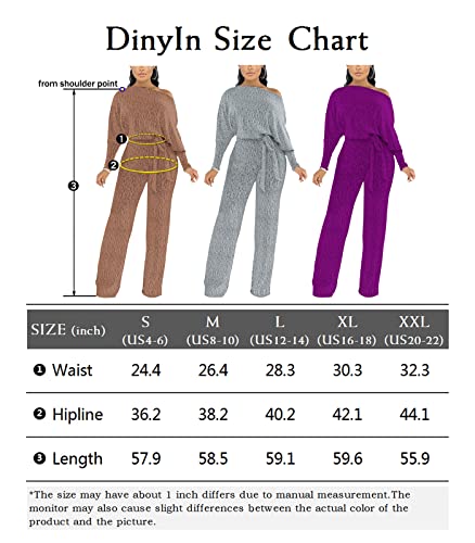 Casual Silver Sparkly Sequin Plus Size Jumpsuits Elegant Sexy One Shoulder Wide Leg Pants Shiny Club Rompers With Belt #TOP3