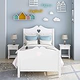 Harper & Bright Designs Bed Frame Twin Platform Bed with Wood Slat Support and Headboard and Footboa