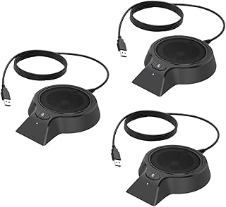 Mikikit USB Conference Microphone 3 pcs Pickup Microphone Phone mic Business Conference Speaker Desktop USB Microphone capacitance Video Conference Microphone