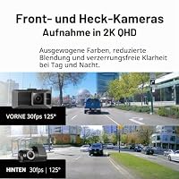 THINKWARE ARC Dashcam Autokamera, 3-facher Energiesparmodus, 1440P+1440P vorne und hinten, Wi-Fi, Super-Nachtsicht, 24/7-Parkmodus (kostenlose 32-GB-Karte, Festverkabelung, 12V-Kabel, GPS) – Ansicht 3
