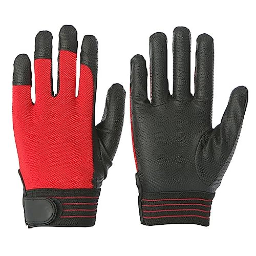 kawehiop 1 par de guantes de trabajo especiales de protección de alto voltaje guante aislante eléctrico manopla de seguridad manoplas suaves transpirables, negro rojo, S