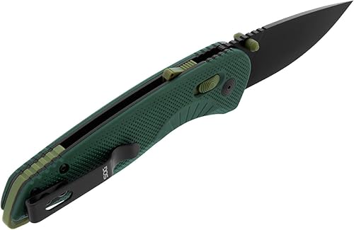 Miniatura 10 de SOG Aegis AT - Cuchillos plegables ambidiestros para exteriores, fáciles de transportar, hoja de acero inoxidable CRYO D2  Cerradura AT-XR